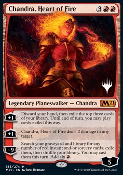 Chandra, Herz aus Feuer (V.1) PM21-135 Mythic Near Mint Deutsch