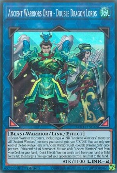 Ancient Warriors Oath - Double Dragon Lords ROTD-EN048 Super Rare Excellent Englisch 1. Auflage