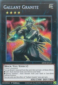 Tapferer Granit MP20-DE167 Secret Rare Excellent Deutsch 1. Auflage