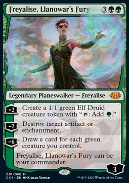 Freyalise, Llanowar's Fury CC1-1 Mythic Near Mint Englisch