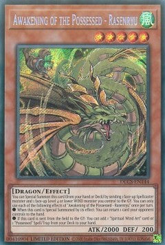 Erwachen der Besessenen - Rasenryu DLCS-DE144 Secret Rare Light Played Deutsch 1. Auflage