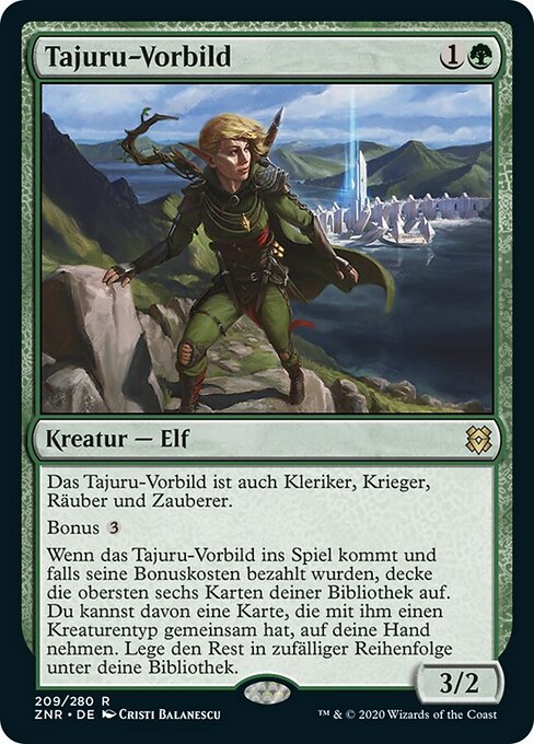 Tajuru-Vorbild ZNR-209 Rare Near Mint Deutsch
