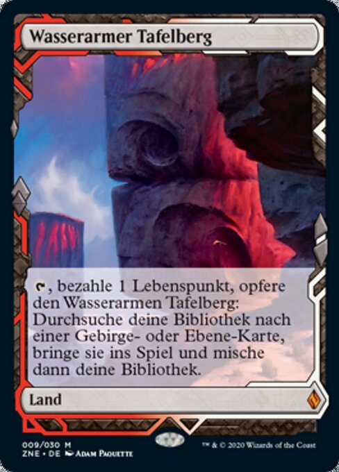 Wasserarmer Tafelberg ZNE-9 Mythic Excellent Deutsch