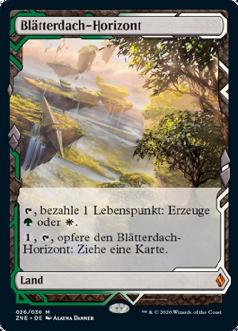 Blätterdach-Horizont ZNE-26 Mythic Near Mint Deutsch Foil