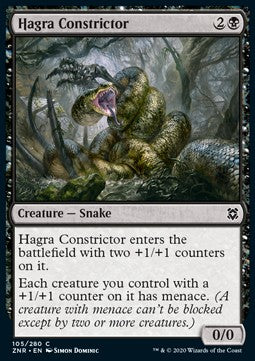 Hagra-Boa ZNR-105 Common Near Mint Deutsch Foil