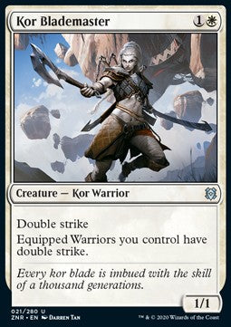 Kor-Klingenmeisterin ZNR-21 Uncommon Near Mint Englisch Foil