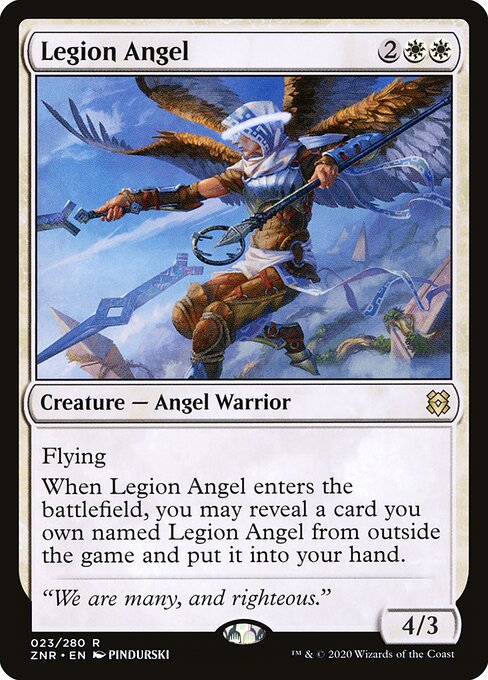 Legion Angel ZNR-23 Rare Excellent Englisch