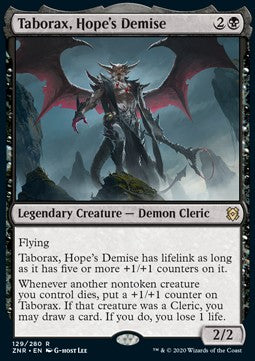Taborax, Hope's Demise ZNR-129 Rare Near Mint Englisch