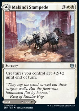 Makindi-Stampede // Makindi-Tafelberge ZNR-26 Uncommon Near Mint Deutsch Foil