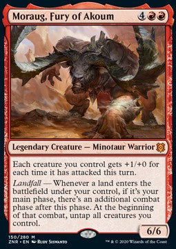 Moraug, Zorn von Akoum ZNR-150 Mythic Excellent Englisch Foil