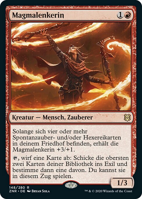 Magmalenkerin ZNR-148 Rare Near Mint Deutsch Foil