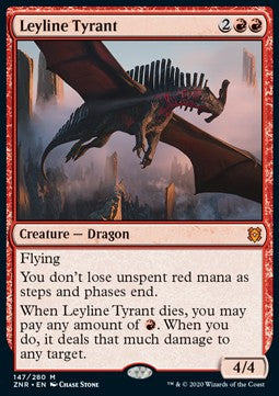 Leyline Tyrant ZNR-147 Mythic Excellent Englisch