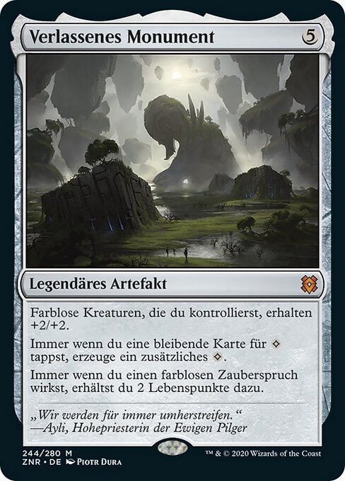 Verlassenes Monument ZNR-244 Mythic Near Mint Deutsch