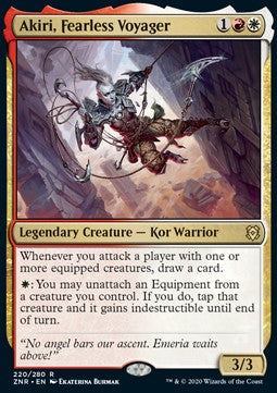 Akiri, Fearless Voyager ZNR-220 Rare Near Mint Französisch