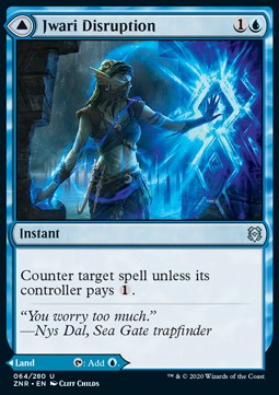 Jwari Disruption // Jwari Ruins ZNR-64 Uncommon Excellent Englisch