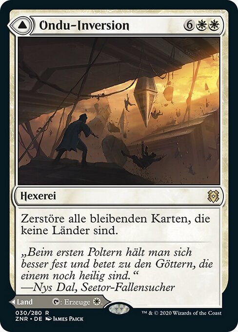 Ondu-Inversion // Ondu-Himmelsruinen ZNR-30 Rare Near Mint Deutsch
