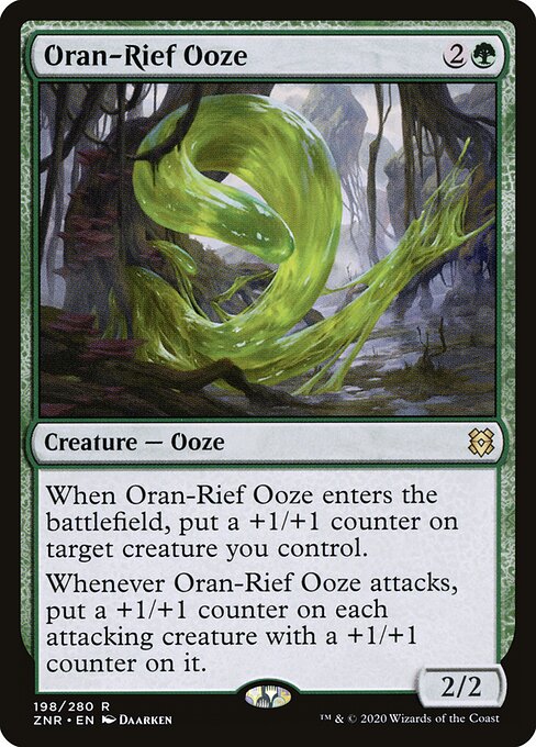 Oran-Rief Ooze ZNR-198 Rare Near Mint Englisch Foil