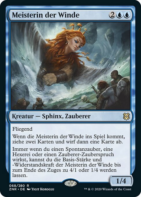 Meisterin der Winde ZNR-68 Rare Excellent Deutsch