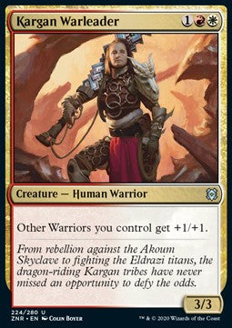 Kargan-Kriegsführerin ZNR-224 Uncommon Excellent Englisch Foil