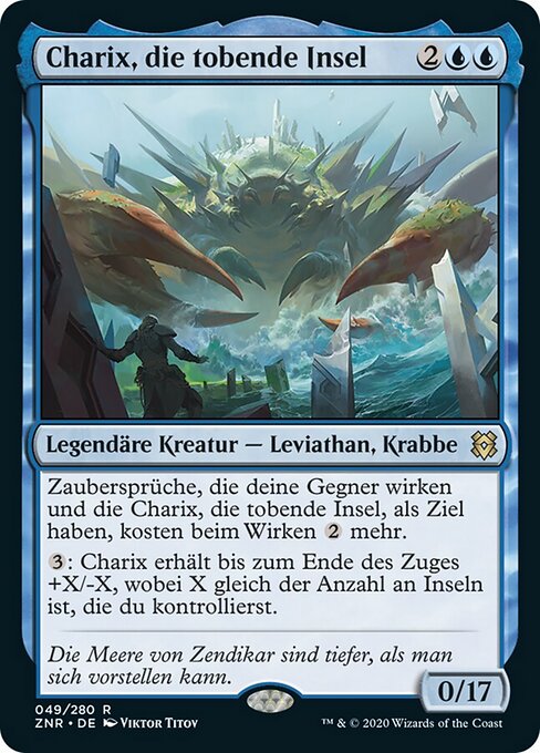 Charix, die tobende Insel ZNR-49 Rare Near Mint Deutsch