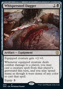 Dolch aus Flüsterstahl ZNC-5 Rare Near Mint Deutsch