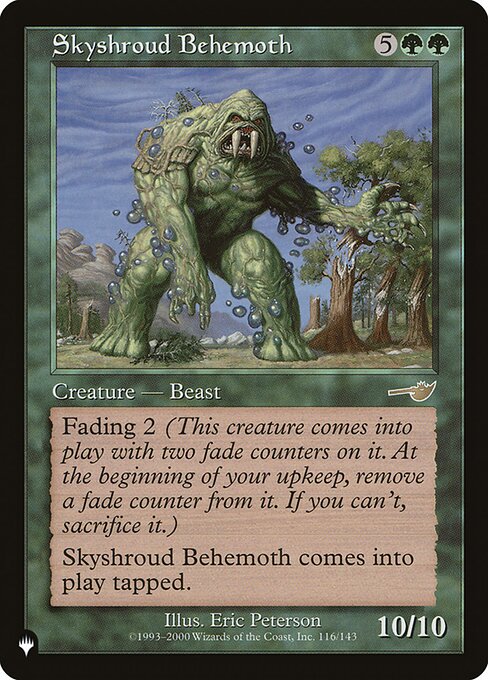 Wolkenwald-Behemoth ZNL-116 Rare Excellent Englisch