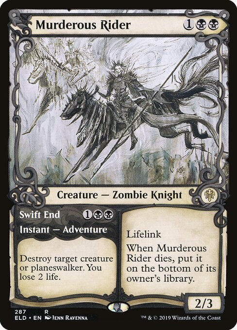 Murderous Rider // Swift End - Back Face