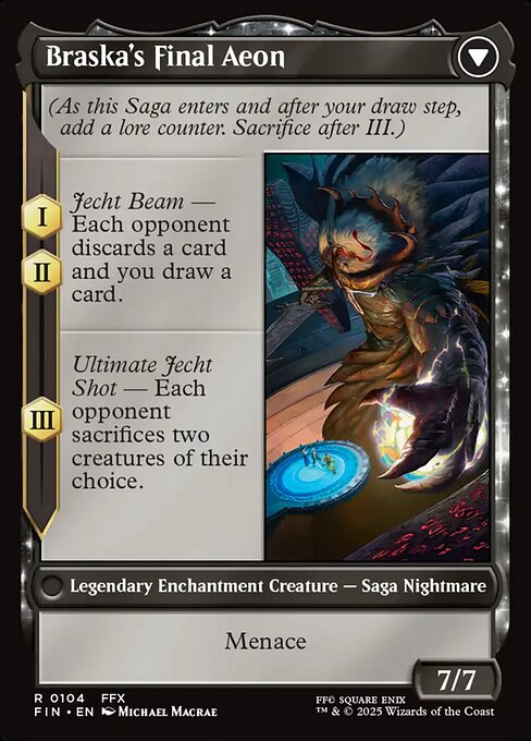 Jecht, Reluctant Guardian // Braska's Final Aeon - Back Face