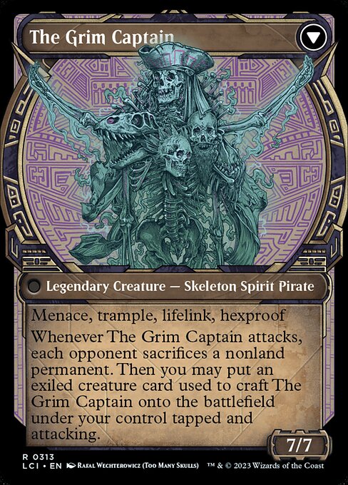 Throne of the Grim Captain // The Grim Captain - Back Face