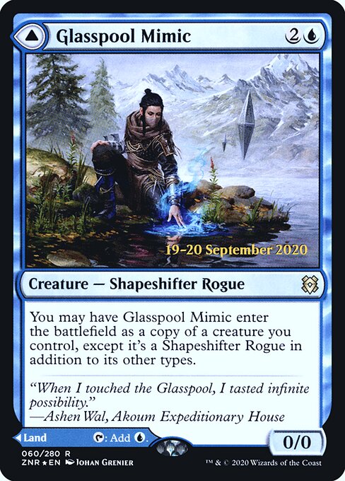 Glasspool Mimic // Glasspool Shore PZNR-60 Rare Near Mint Englisch Foil