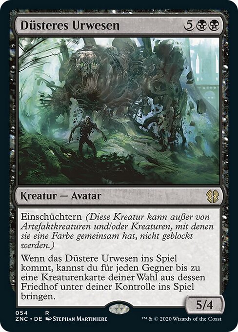 Düsteres Urwesen ZNC-54 Rare Near Mint Deutsch