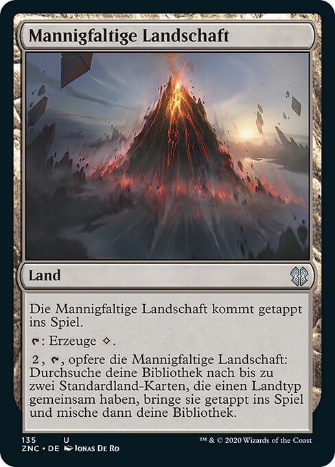 Mannigfaltige Landschaft ZNC-135 Uncommon Near Mint Deutsch