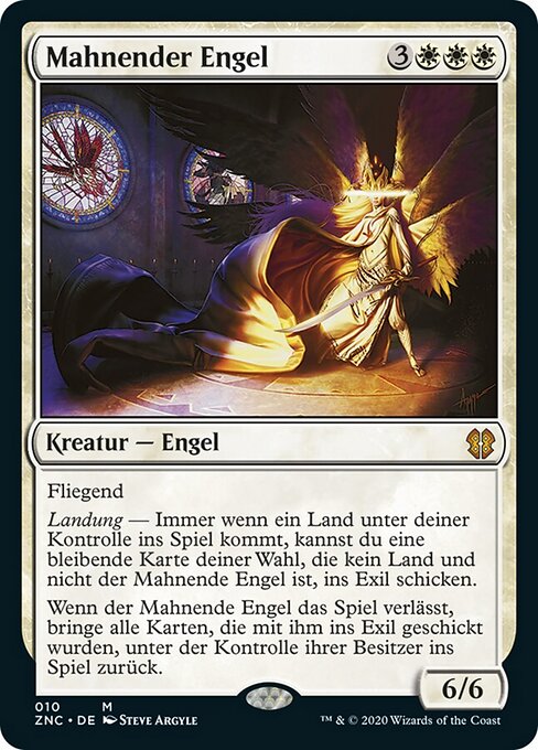 Mahnender Engel ZNC-10 Mythic Excellent Deutsch