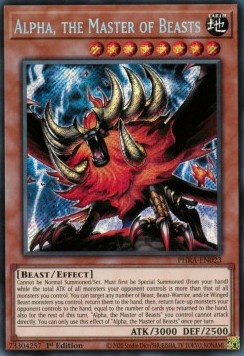 Alpha, Bestienmeister PHRA-DE023 Secret Rare Excellent Deutsch 1. Auflage
