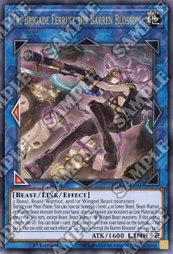 Tri-Brigade Ferrijit the Barren Blossom (V.1) PHRA-EN046 Ultra Rare Light Played Englisch 1. Auflage