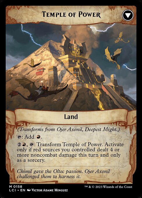 Ojer Axonil, Deepest Might // Temple of Power - Back Face