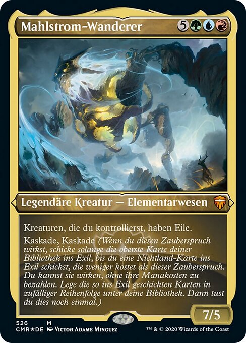Mahlstrom-Wanderer XCMR-526 Mythic Near Mint Deutsch Foil