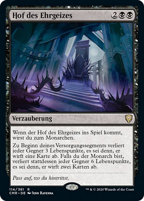Hof des Ehrgeizes CMR-114 Rare Excellent Deutsch