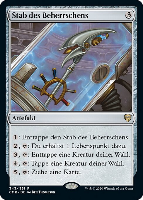 Stab des Beherrschens CMR-343 Rare Near Mint Deutsch