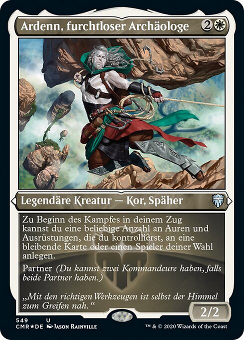 Ardenn, furchtloser Archäologe XCMR-549 Uncommon Near Mint Deutsch Foil