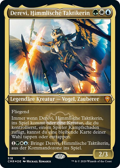 Derevi, Himmlische Taktikerin XCMR-518 Mythic Excellent Deutsch Foil
