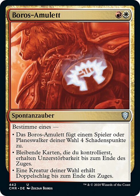 Boros-Amulett (V.1) XCMR-442 Uncommon Near Mint Deutsch