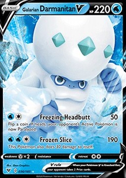 Galarian Flampivian V VIV-36 Ultra Rare Poor Deutsch