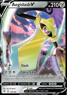 Aegislash V VIV-126 Ultra Rare Excellent Englisch