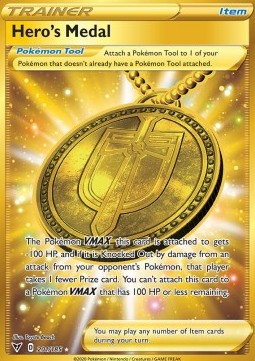 Heldenmedaille VIV-201 Secret Rare Excellent Deutsch