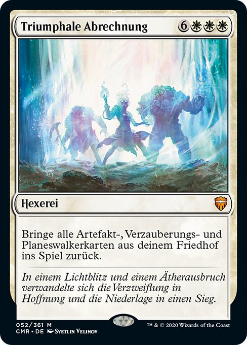 Triumphale Abrechnung CMR-52 Mythic Excellent Deutsch