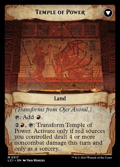 Ojer Axonil, Deepest Might // Temple of Power - Back Face