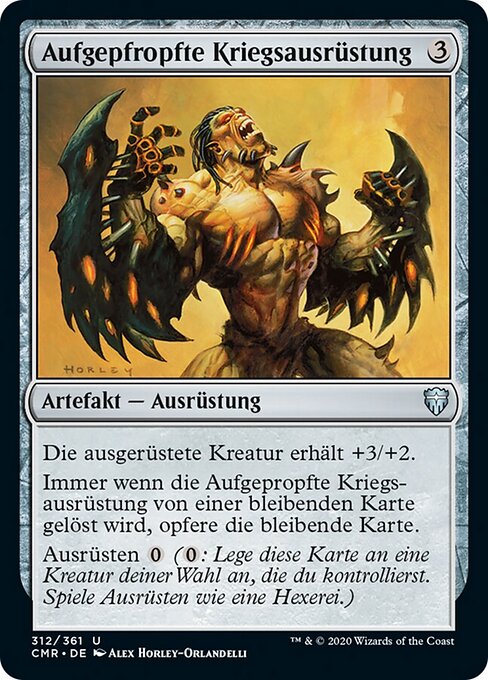 Aufgepfropfte Kriegsausrüstung CMR-312 Uncommon Near Mint Deutsch