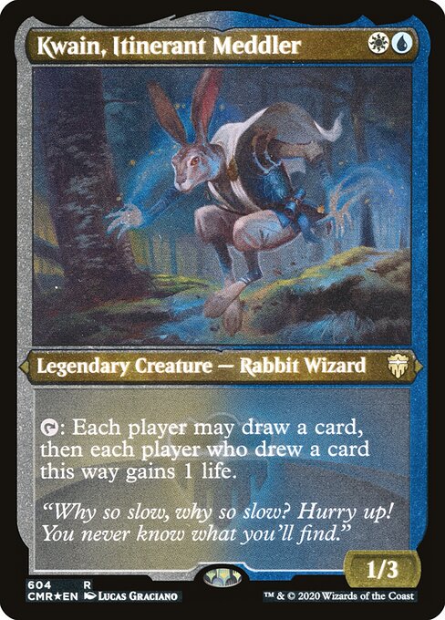 Kwain, Itinerant Meddler XCMR-604 Rare Near Mint Englisch Foil