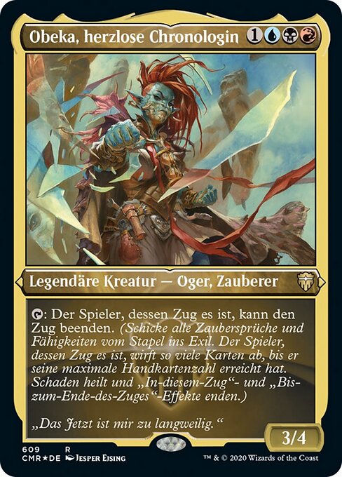 Obeka, herzlose Chronologin XCMR-609 Rare Excellent Deutsch Foil